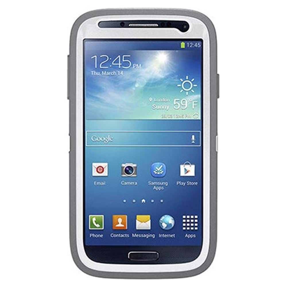 Otterbox Samsung Galaxy S4 Defender Kılıf - Beyaz-Gri