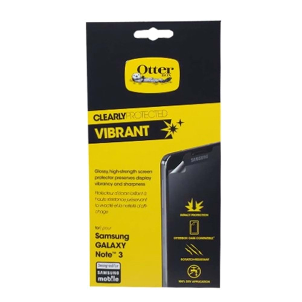 Otterbox Samsung Galaxy Note 3 Vibrant Ekran Koruyucu