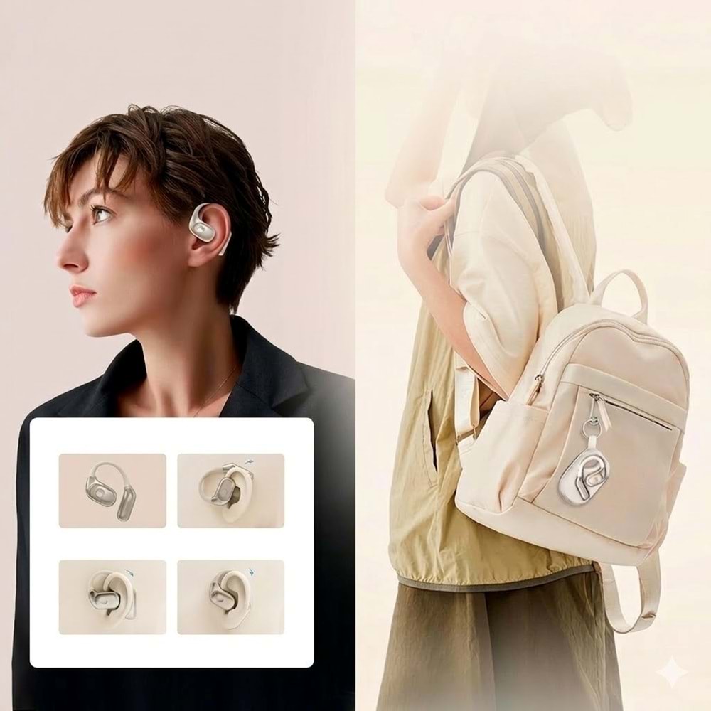 PDAteknoloji EARBUDS Hava İletimli Bluetooth Kulaklık Mavi Renk AZ-BT13M (BU ÜRÜN OUTLETTİR)