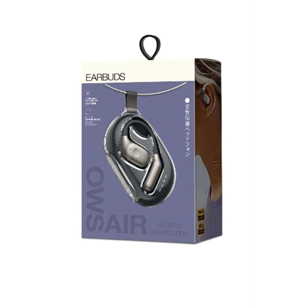 PDAteknoloji EARBUDS Hava İletimli Bluetooth Kulaklık Mavi Renk AZ-BT13M (BU ÜRÜN OUTLETTİR)