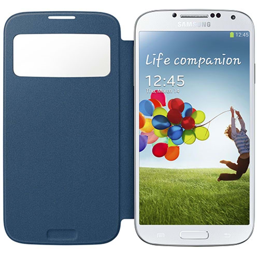 Samsung Galaxy S4 Orjinal S View Cover Kılıf - Koyu Mavi EF-CI950BLEGWW (Outlet)