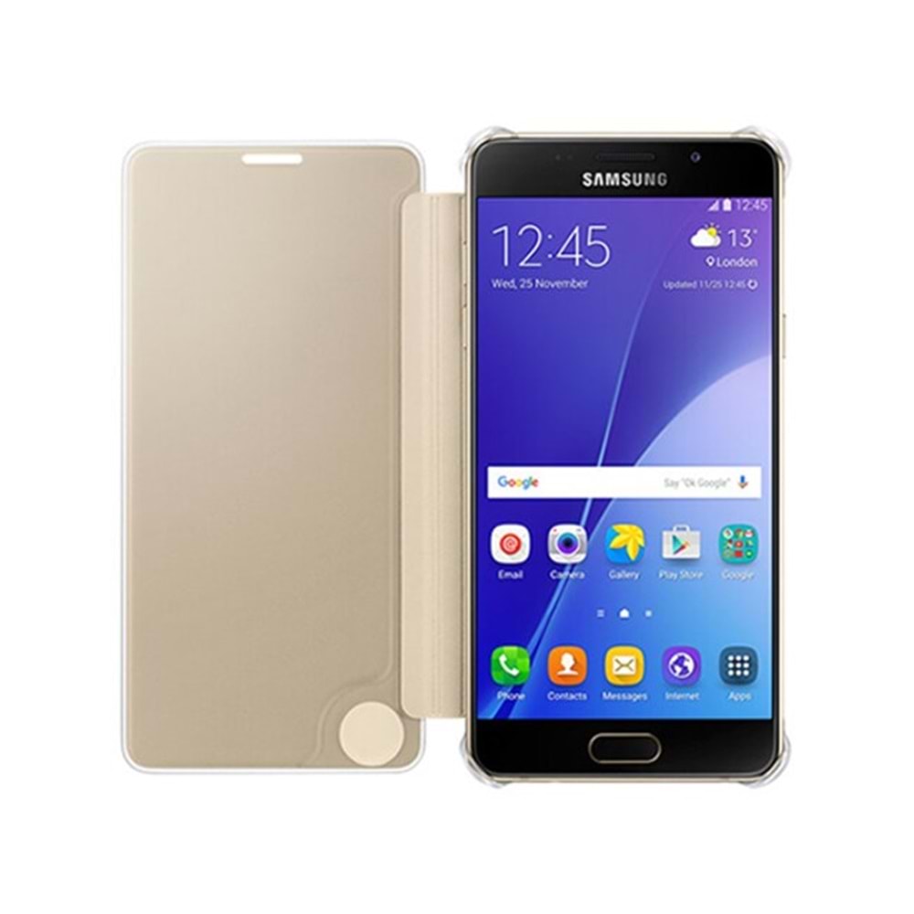 Samsung A510F Galaxy A5 (2016) Orjinal Clear View Cover Altın EF-ZA510CFEGWW (BU ÜRÜN OUTLETTİR)