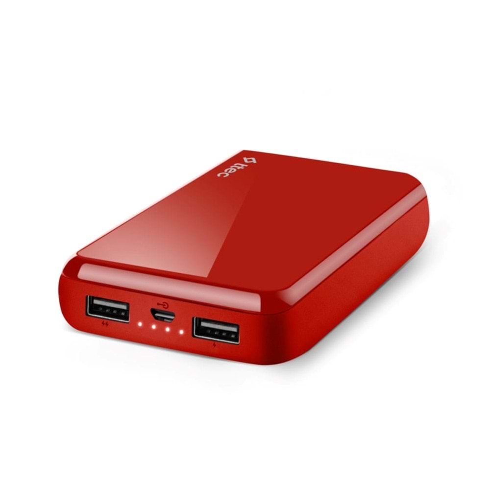 OUTLET Ttec ReCharger S 2A Powerbank 10000 mAh Kırmızı - 2BB174K OUTLET