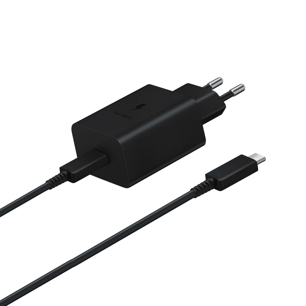 OUTLET Samsung EP-T1510 PD 15W Şarj & 3A 1m Type-C to Type-C Kablo Siyah EP-T1510XBEGWW (Samsung Türkiye Garantili) OUTLET