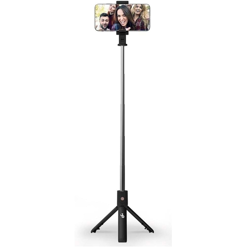Jopus Talent Bluetoothlu Tripodlu Selfie Sopası - Siyah Bst-01 (19.5 cm, 270° Dönebilir, Katlanabilir) (BU ÜRÜN OUTLETTİR)