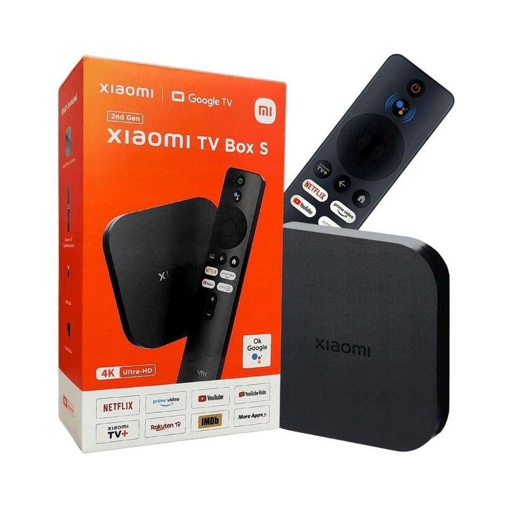 OUTLET Xiaomi Mi Box S Multimedya 4K Ultra Hd (2nd Gen) MDZ-28-AA ( Xiaomi Türkiye Garantili ) OUTLET