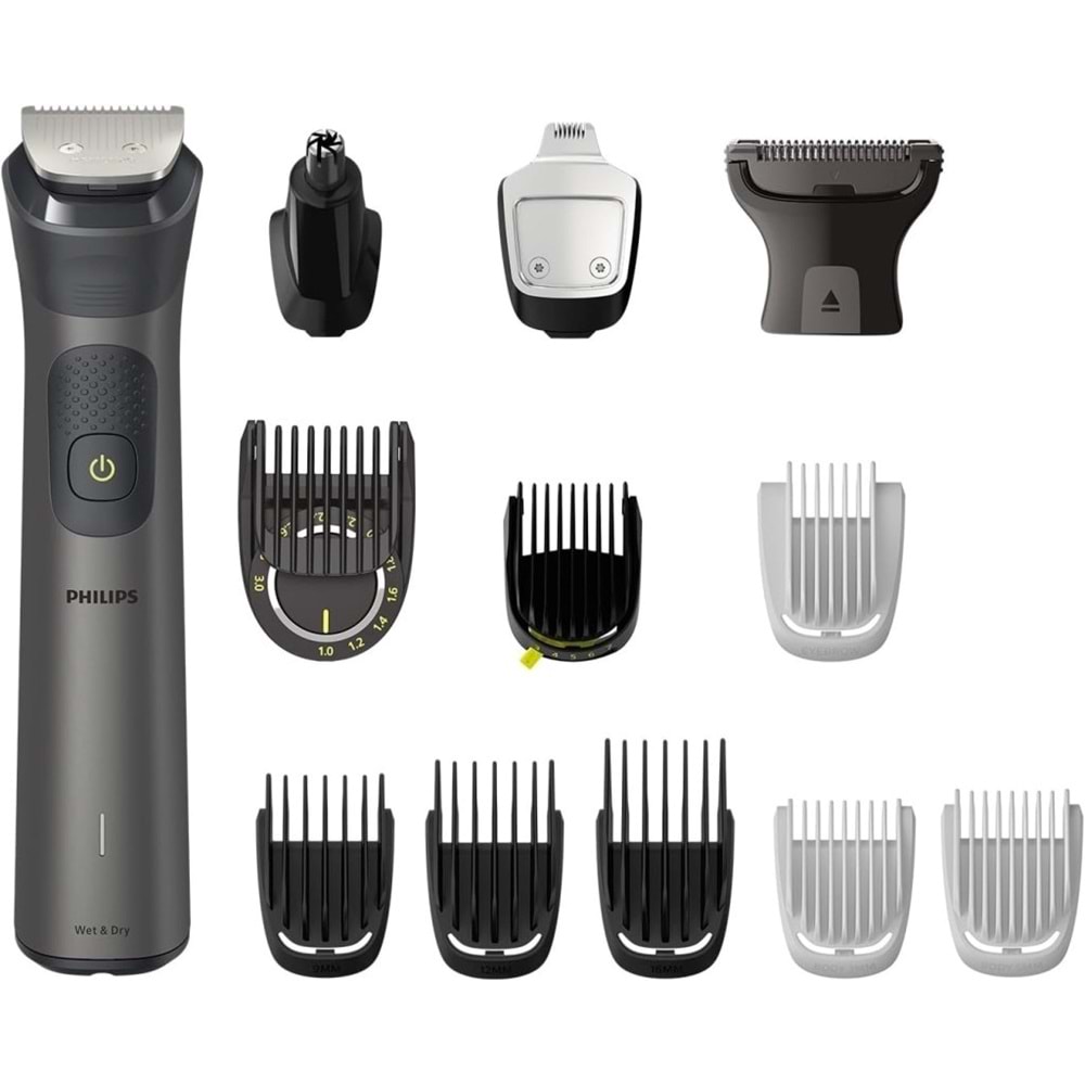 OUTLET Philips 13'ü 1 Arada Erkek Bakım Seti - Yüz/Saç/Vücut (Islak/Kuru Kullanım) MG7920/15 OUTLET