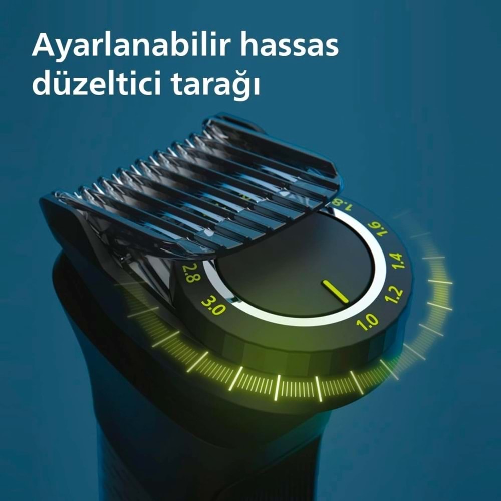 OUTLET Philips 13'ü 1 Arada Erkek Bakım Seti - Yüz/Saç/Vücut (Islak/Kuru Kullanım) MG7920/15 OUTLET