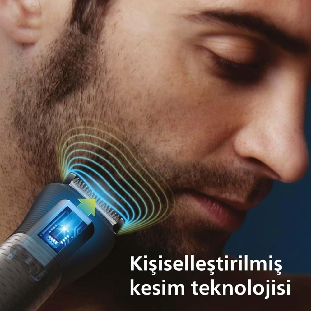 OUTLET Philips 13'ü 1 Arada Erkek Bakım Seti - Yüz/Saç/Vücut (Islak/Kuru Kullanım) MG7920/15 OUTLET