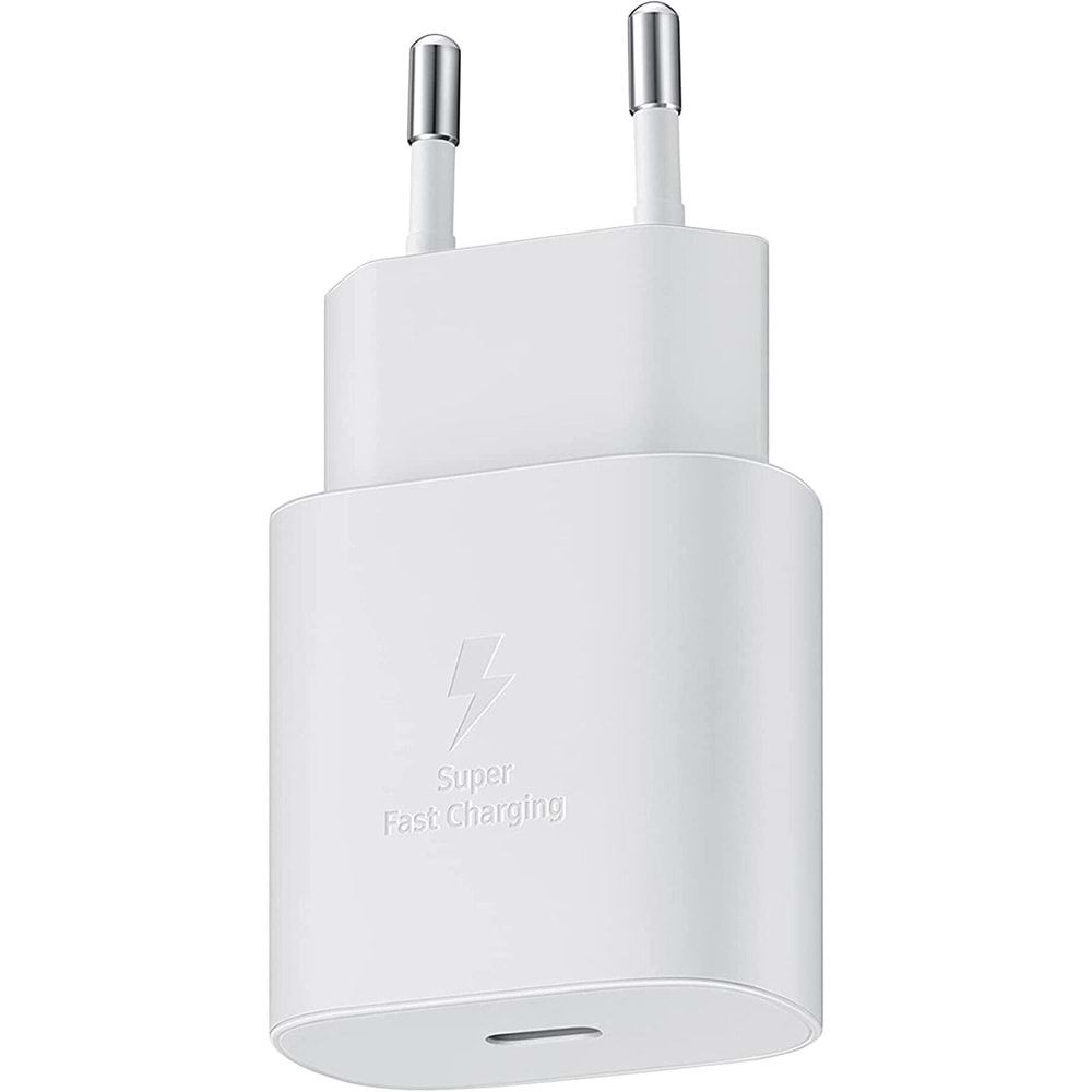 OUTLET Samsung EP-TA800N Type-c 25W Kablosuz Hızlı Şarj Adaptörü Beyaz - OUTLET0001