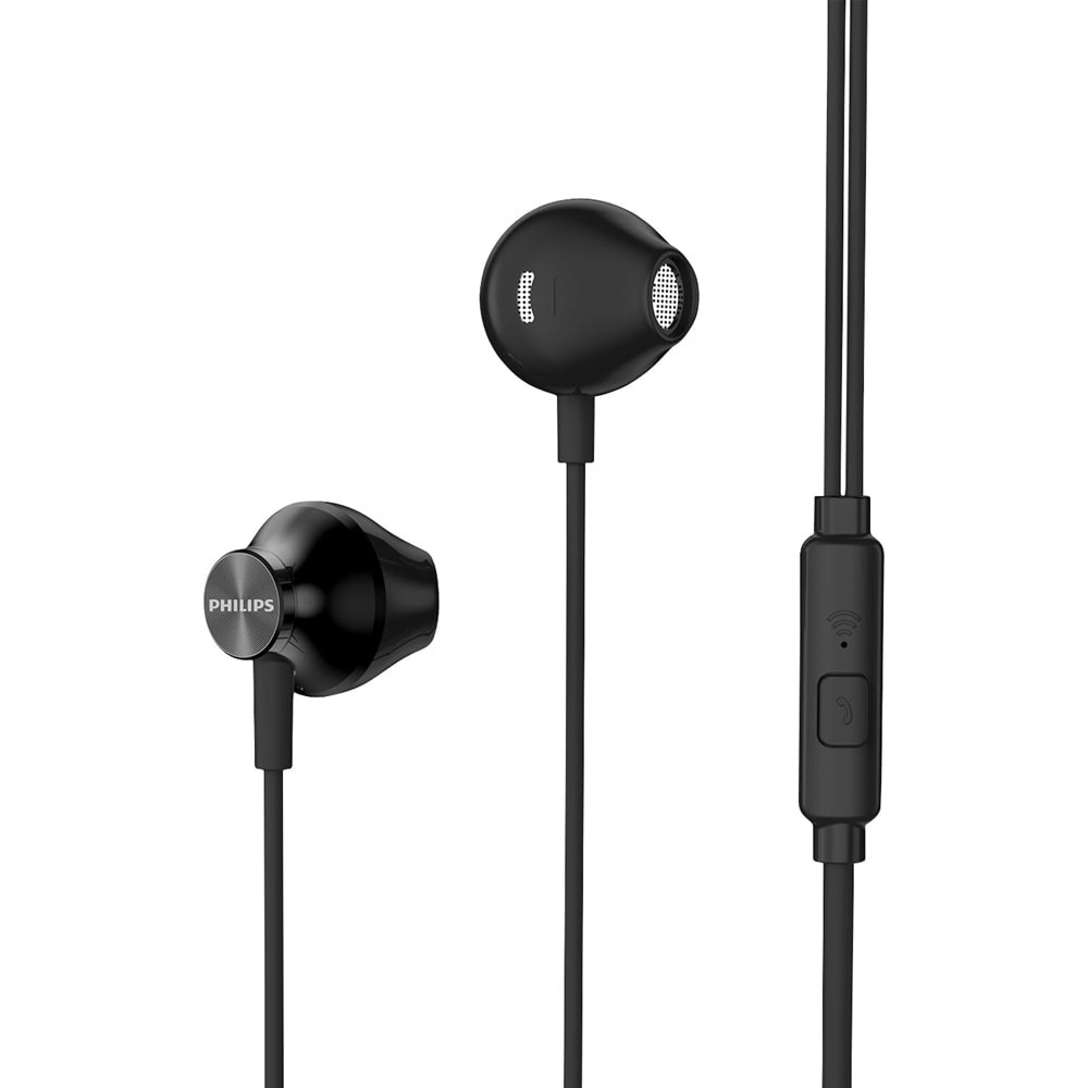 Philips TAUE101BK Mikrofonlu Kulakiçi Kulaklık 3.5mm Jack Girişli - Siyah(BU ÜRÜN OUTLETTİR)