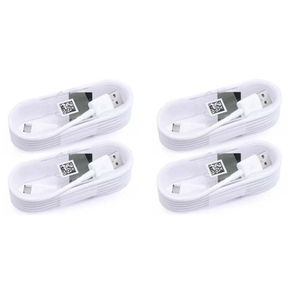 PDAteknoloji Micro USB Data ve Şarj Kablosu 4 Adet 1,5 M Beyaz