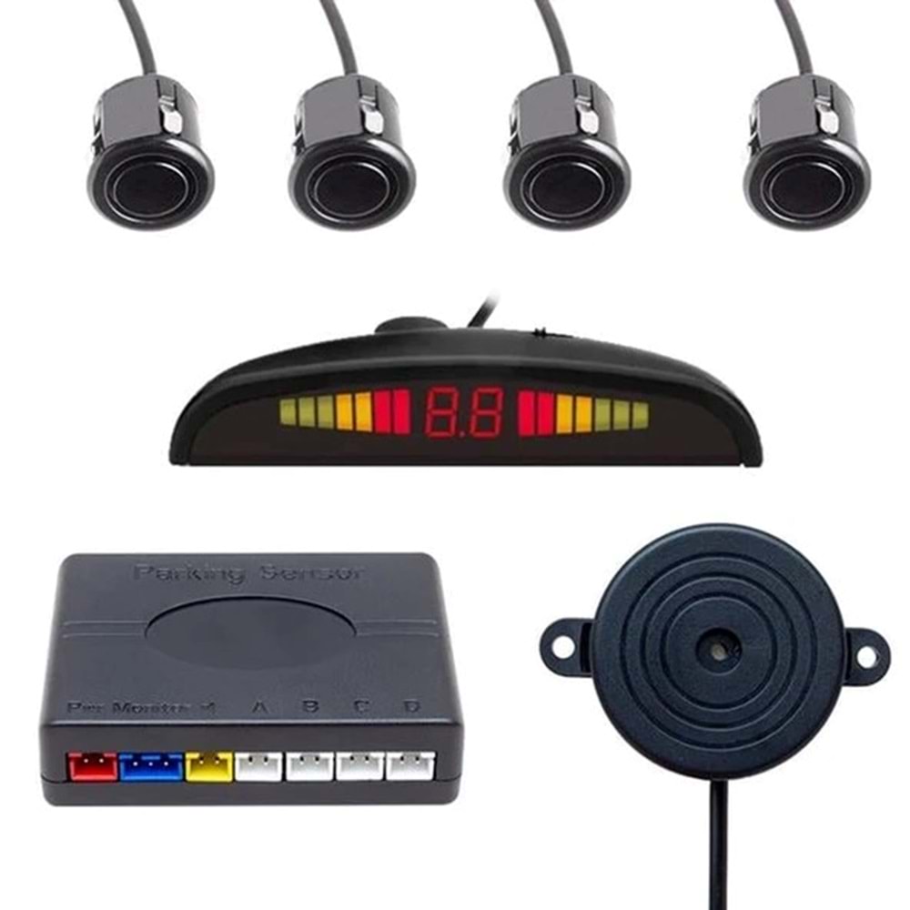 Powermaster Ekranlı Park Sensörü Siyah (BU ÜRÜN OUTLETTİR)