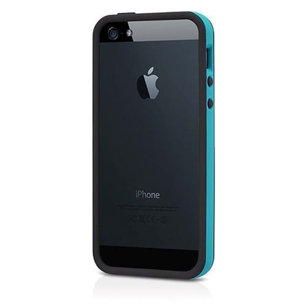 Tavik Apple iPhone SE/5S/5 Kılıf Bumper Mavi - Siyah PKG1167