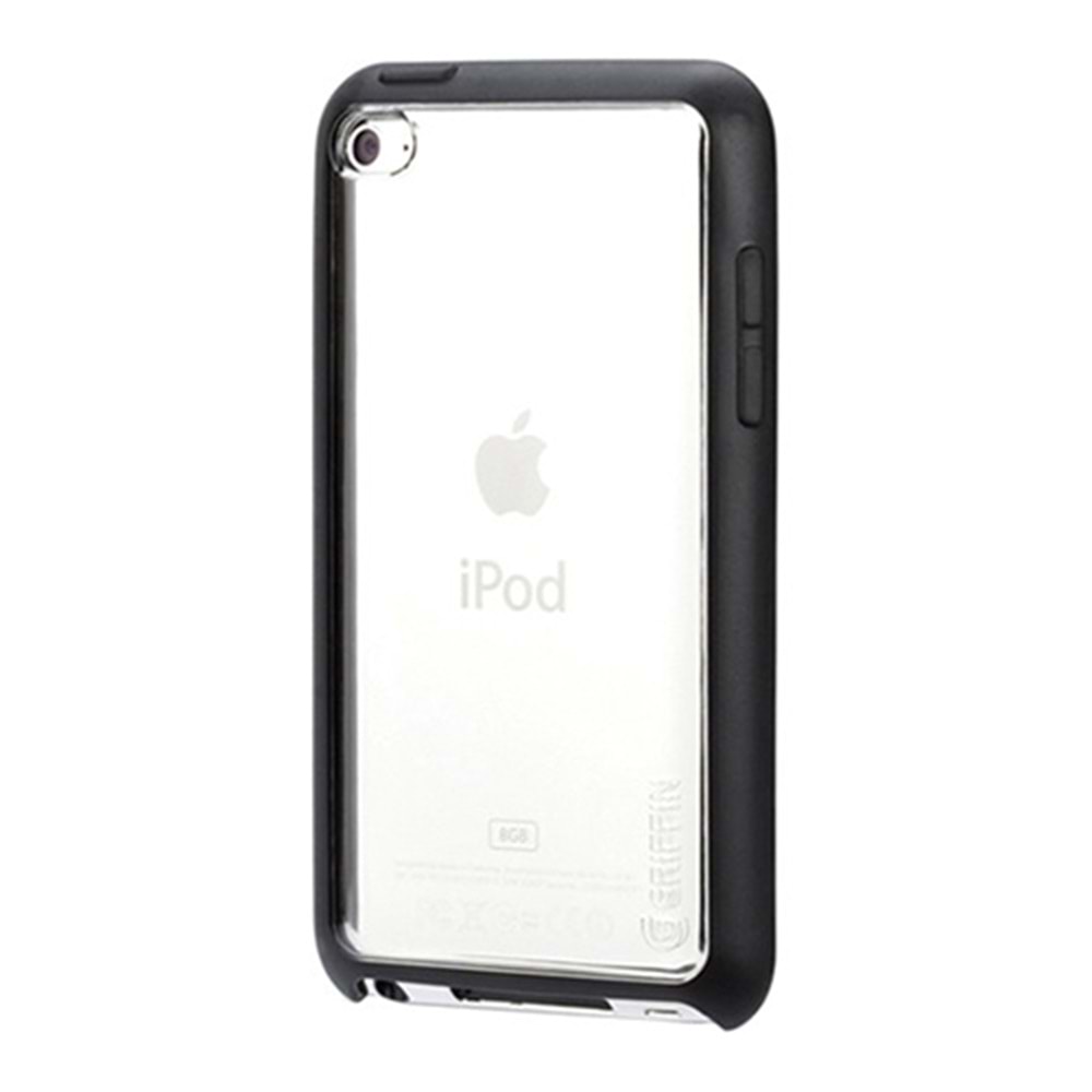Griffin iPod Touch 4 Şeffaf Siyah Stantlı Kılıf Reveal RE01915