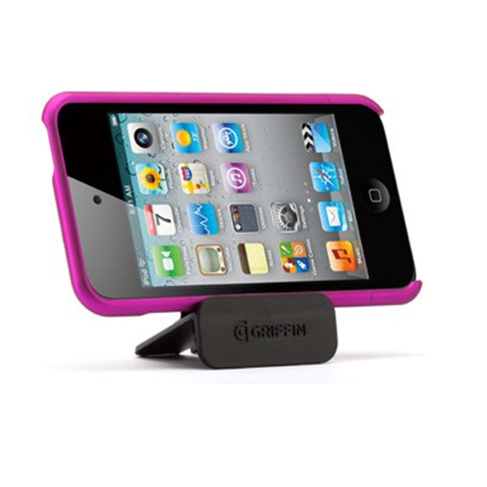 iPod Touch 4 Stantlı Kılıf Outfit ice - Pembe RE01941