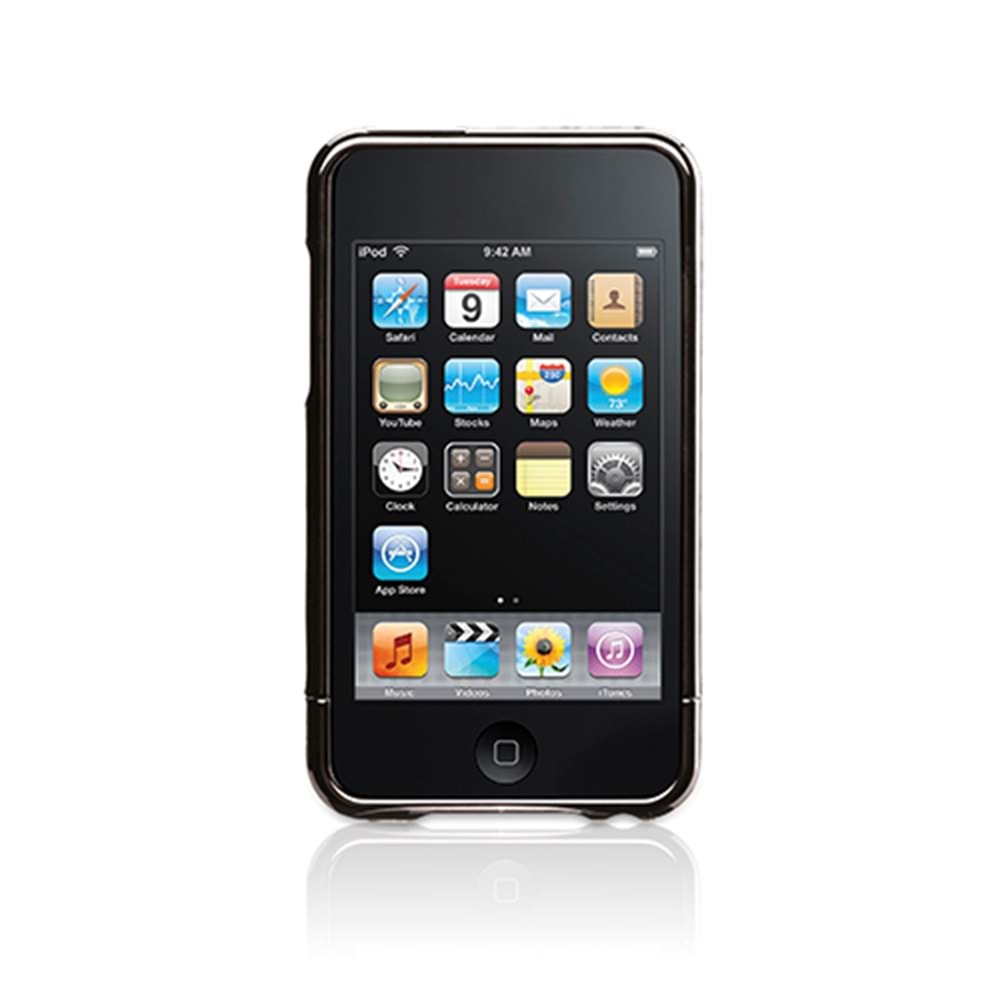 Griffin iPod Touch 4 Karbon Desenli Stantlı Kılıf Graphite RE01943