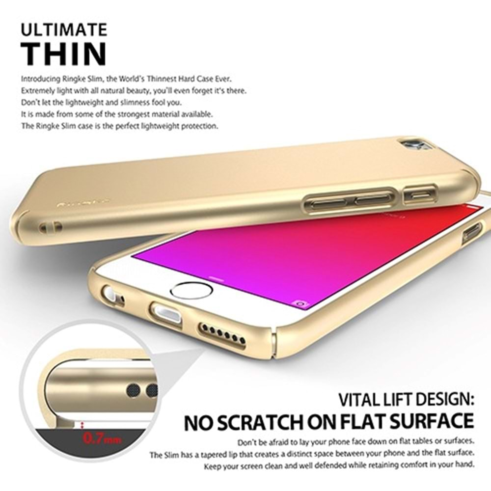 Ringke Slim iPhone 6S Plus/6 Plus Kılıf Orjinal - Rose Gold