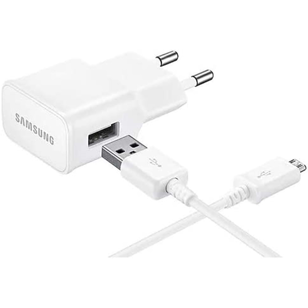 OUTLET Samsung Orjinal Micro USB Ev Şarj Aleti - Beyaz EP-TA12EWEUGWW OUTLET