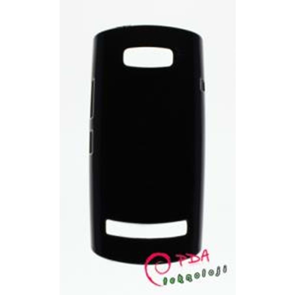 Nokia 303 Sert Kauçuk Kılıf - Siyah Renk