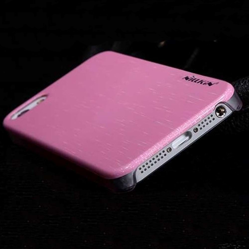 Apple iPhone SE/5S/5 Nillkin Marka Colorful Sert Kauçuk Kılıf - Pembe