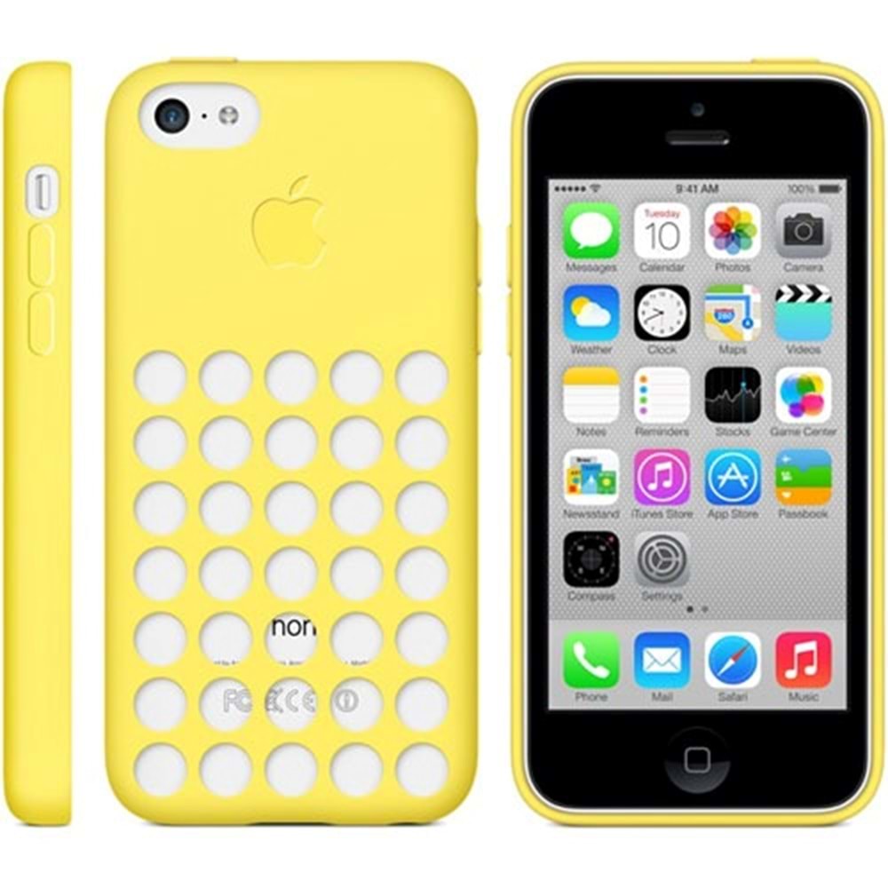 Apple iPhone 5C Kılıf Orjinal MF038ZM/A - Sarı
