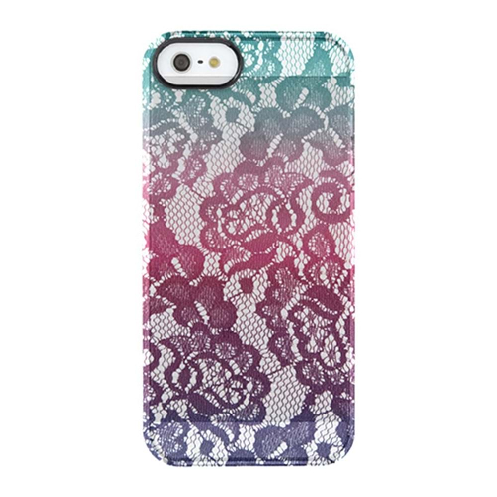 Apple iPhone SE/5S/5 Uncommon Deflector Mint Gradient Lace Clear Sert Kılıf