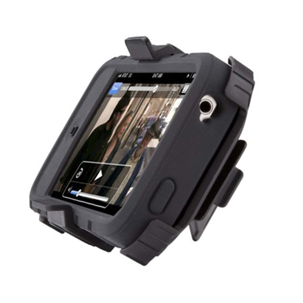 Speck ToughSkin iPhone 4S/4 Korumalı Standlı Kılıf - Siyah