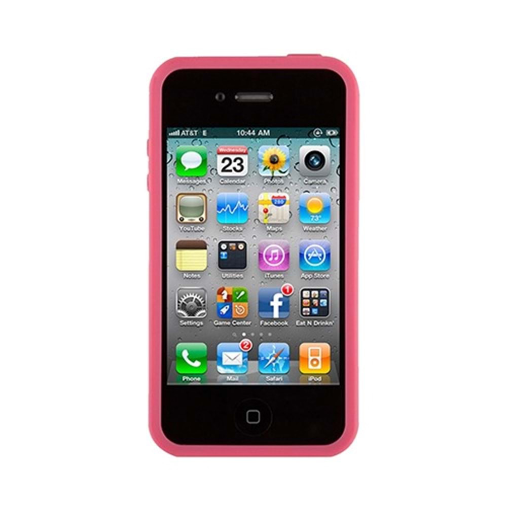 Apple iPhone 4S/4 Speck PixelSkin HD Silikon Kılıf Pembe