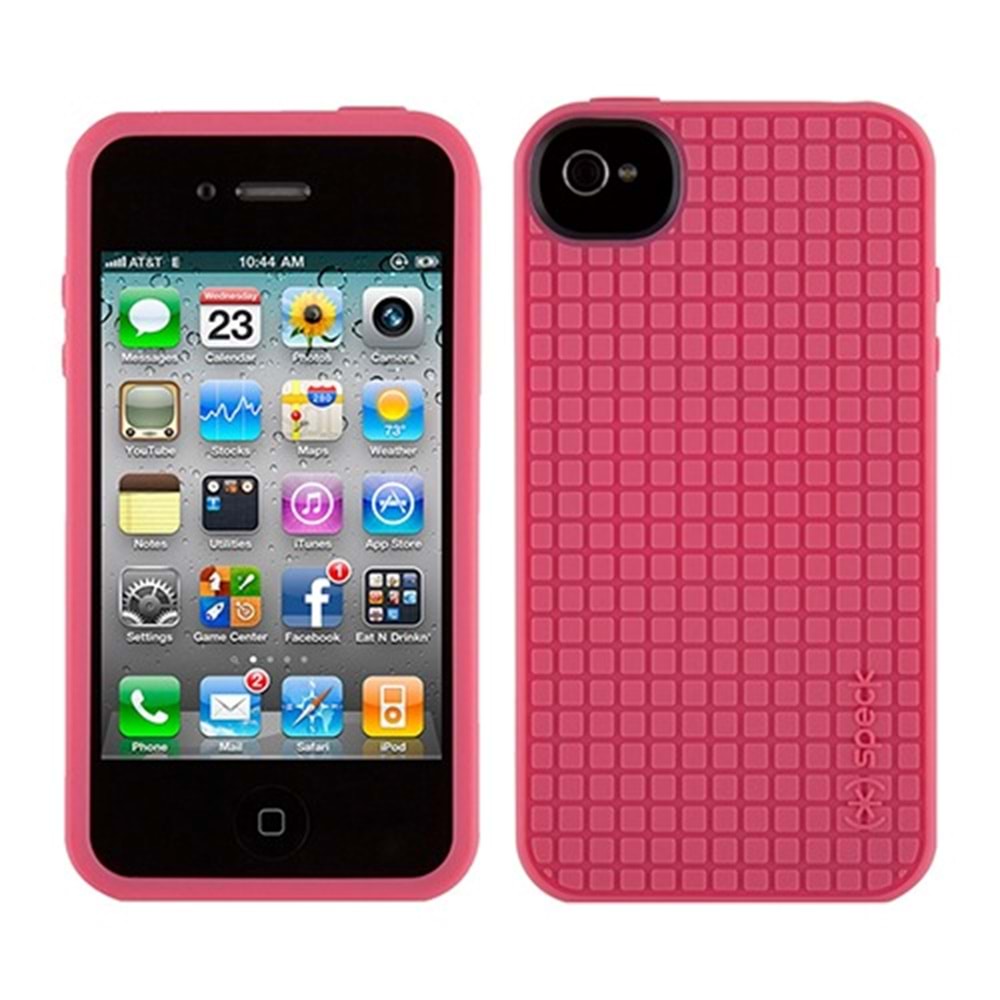 Apple iPhone 4S/4 Speck PixelSkin HD Silikon Kılıf Pembe