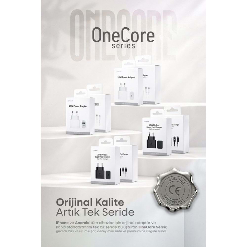 PDAteknoloji 20W USB-C Şarj Adaptörü Beyaz (3 Yıl Garantili)