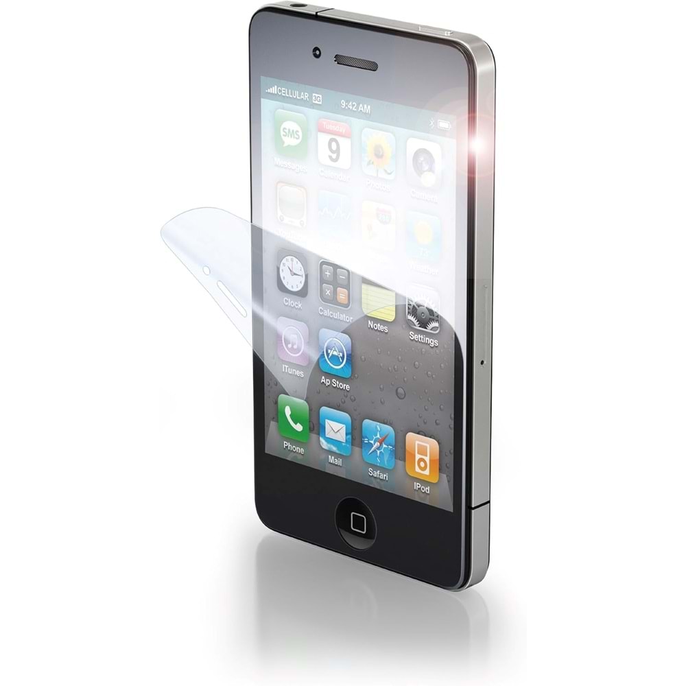 Cellular Line SPULTRAIPHONE4 Anti-Trace Ekran Koruyucu iPhone 4/4S ile Uyumlu
