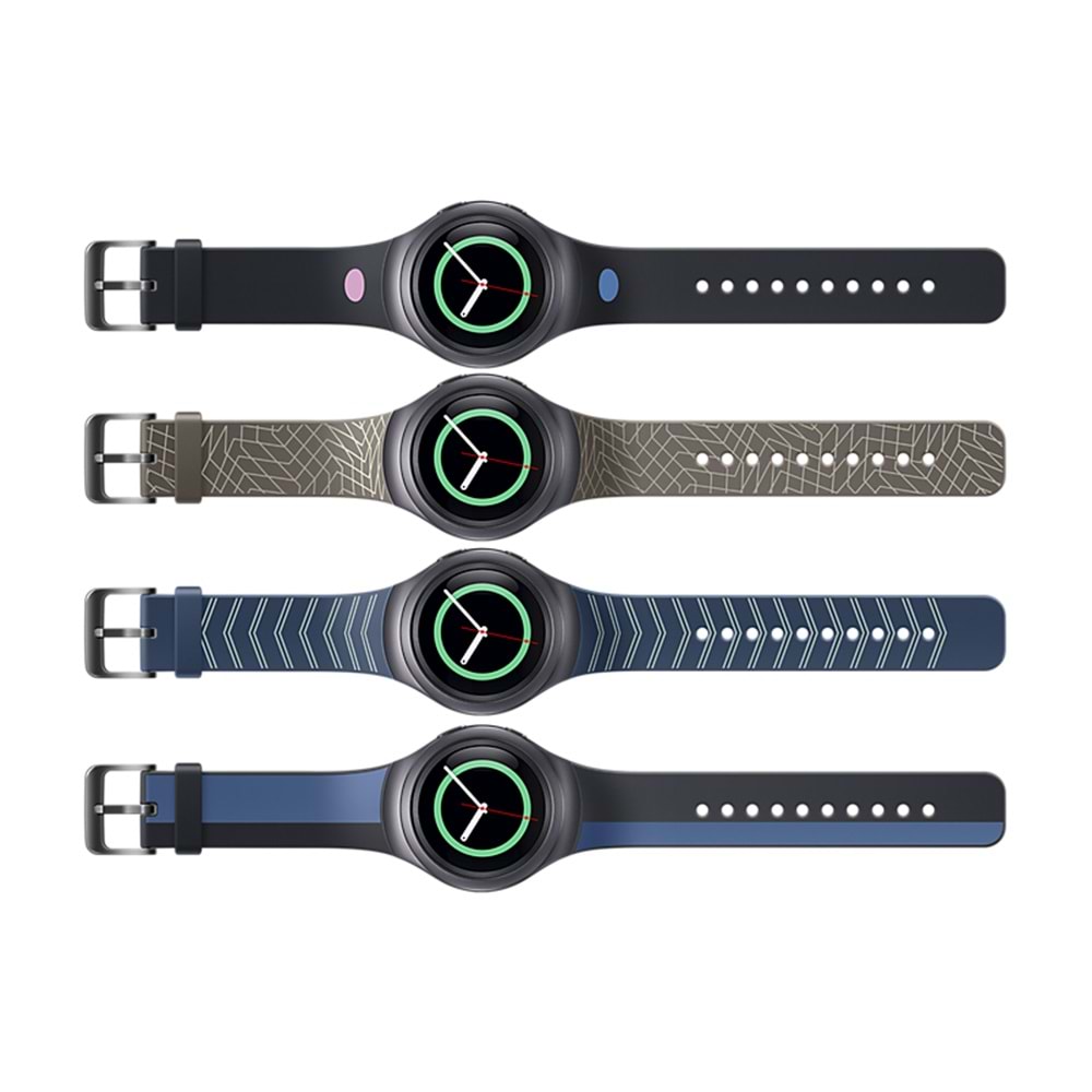 OUTLET Samsung Gear S2 Sport Mendini Kayış Orjinal Lacivert - ET-SRR72MNEGWW OUTLET