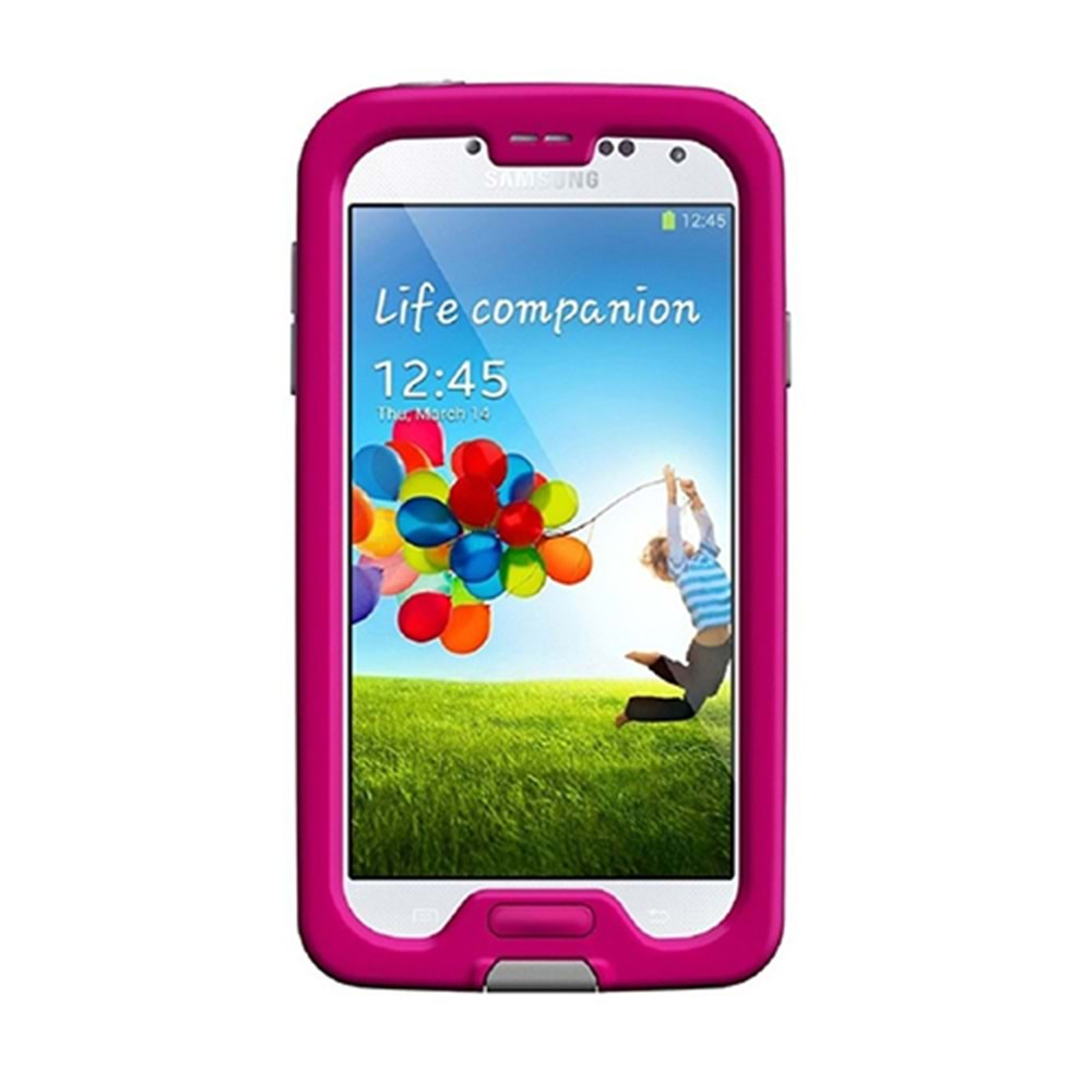 Samsung Galaxy S4 LifeProof Ultra Koruma Kılıfı - Pembe-Gri