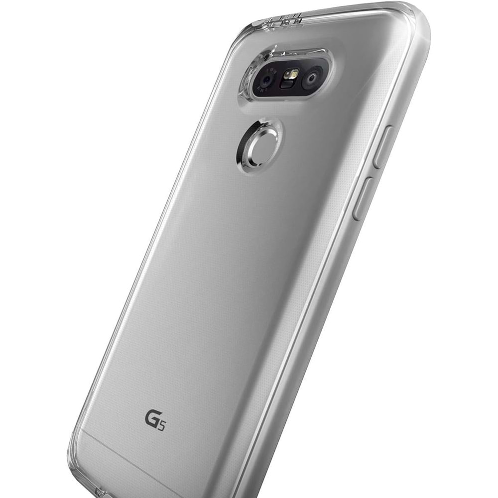 Verus LG G5 Kılıf Crystal Bumper Series - Light Silver
