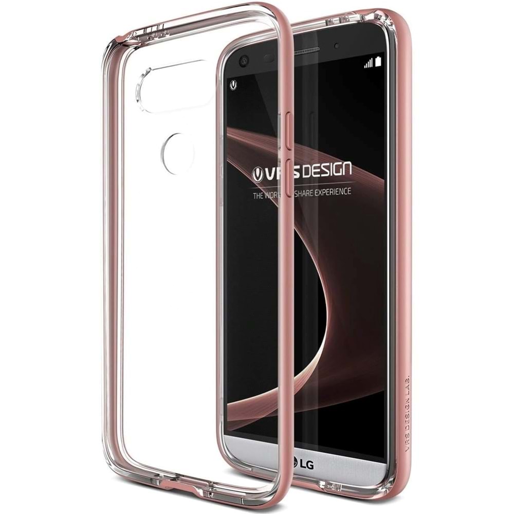 Verus LG G5 Kılıf Crystal Bumper Series - Rose Gold
