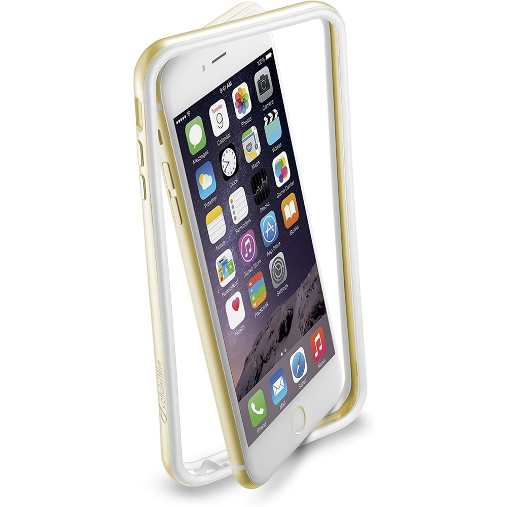 Cellular Line iPhone 6S Plus/6 Plus Bumper Satin Kılıf - Altın BUMPSATINIPH655H