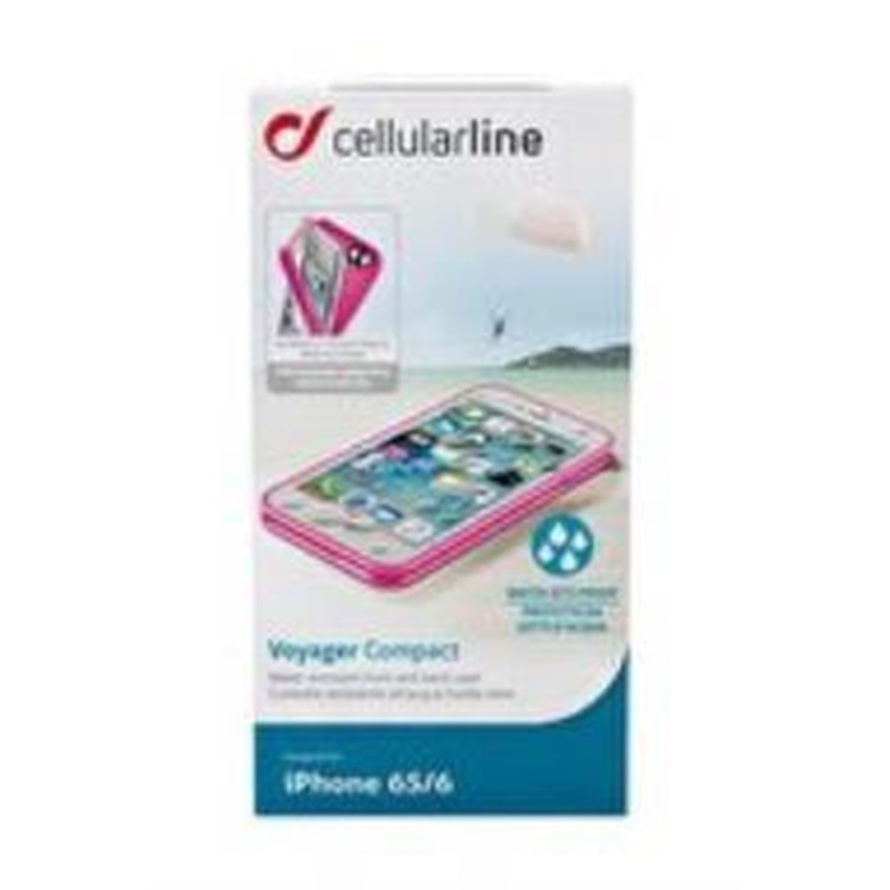 Cellular Line Suya Dayanıklı Voyager Compact Kılıf Apple iPhone 6/6S - Pembe