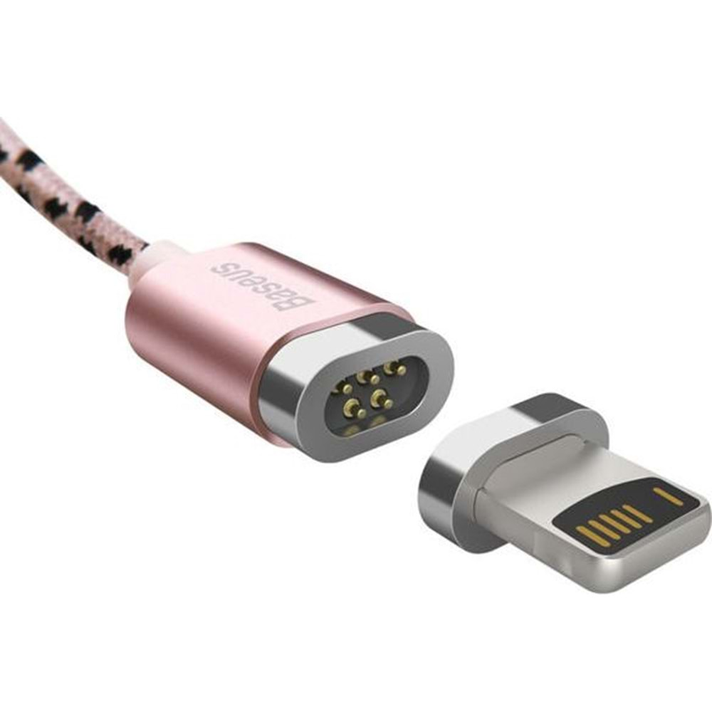 Baseus Insnap Series Lightning Manyetik USB Kablo - Rose Gold CALIGHTNG-LF0R