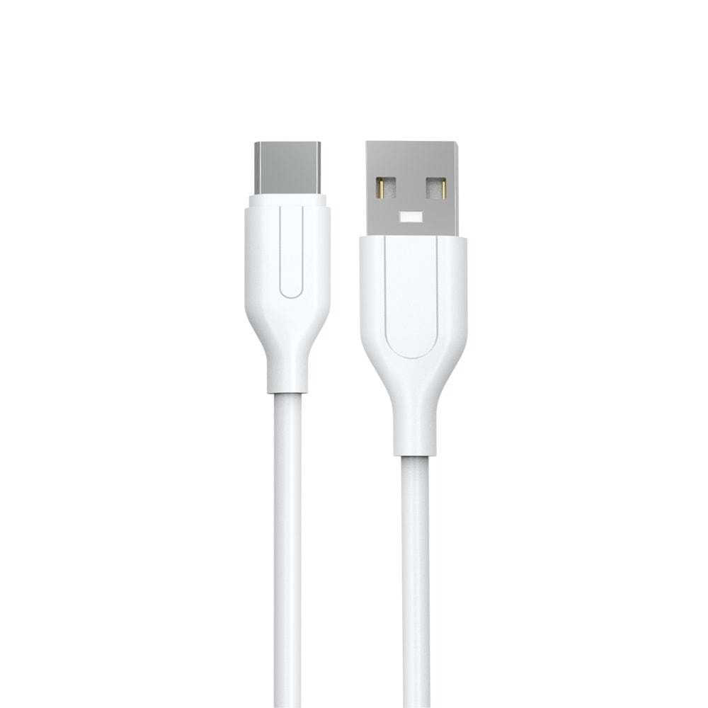 PDAteknoloji Yetty 2.4A Type-C Data ve Şarj Kablosu 1m Siyah YKB-03B (Yerli Üretim)