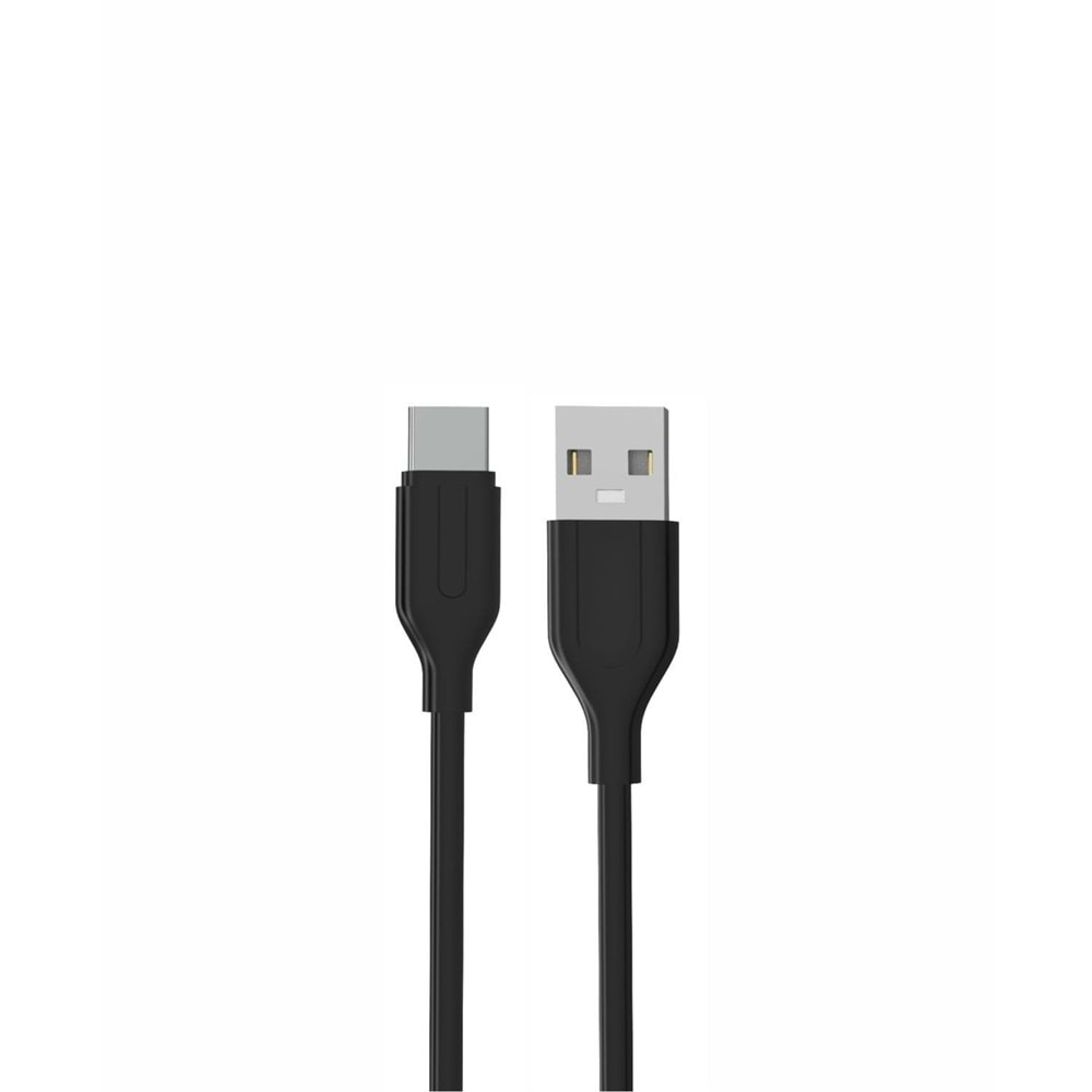 PDAteknoloji Yetty 2.4A Type-C Kablo 1m Siyah YKB-03S (Yerli Üretim)