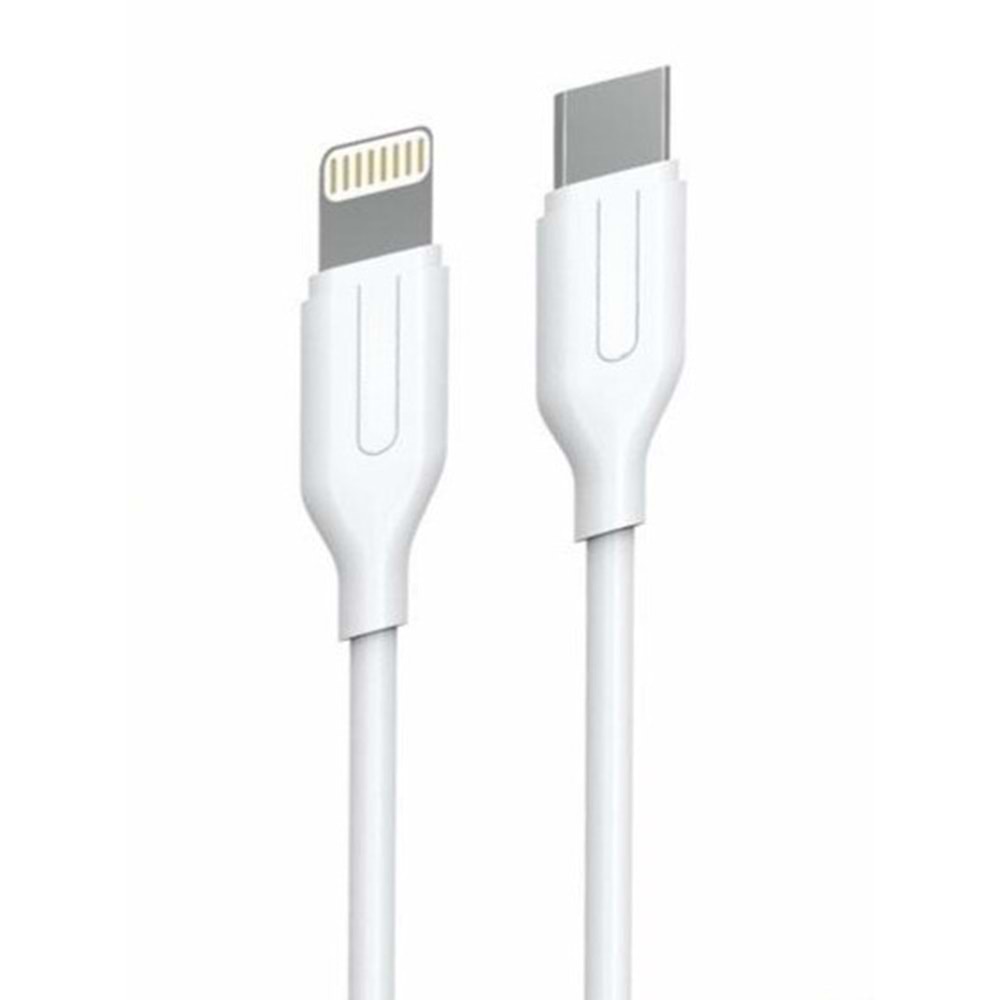 PDAteknoloji Yetty 3.0A Lightning to Type-C Kablo 1m Beyaz YKB-08B (Yerli Üretim)