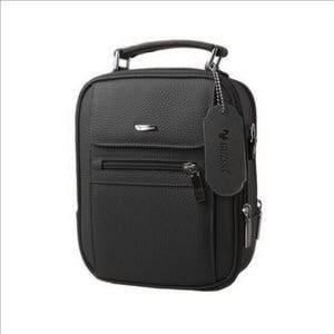 Guzini 588 Gerçek Deri Erkek El Çantası Siyah