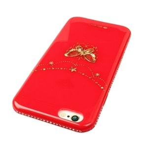 Shengo Apple iPhone 6S/6 Kılıf Kenarları Taşlı Silikon