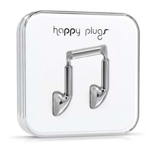 Happy Plugs Kulak içi Kulaklık Parlak Gümüş 7735