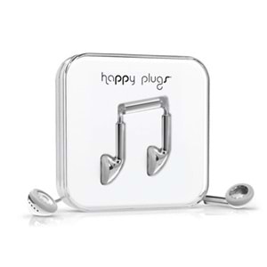 Happy Plugs Kulak içi Kulaklık Parlak Gümüş 7735