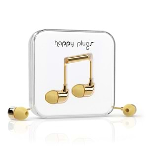 Happy Plugs Kulak içi Kulaklık Parlak Gold 7728