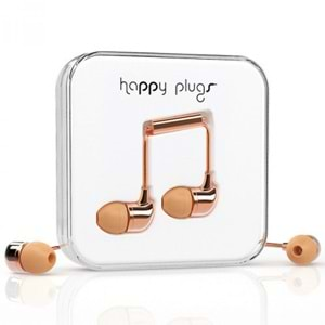 Happy Plugs Kulak içi Kulaklık Parlak Rose Gold 7738