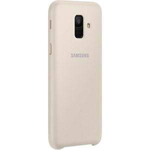 Samsung Galaxy A6 2018 Orjinal Dual Layer Sert Kılıf - Altın