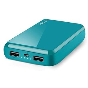 Ttec ReCharger S 2A Powerbank 10000 mAh Turkuaz - 2BB174TZ